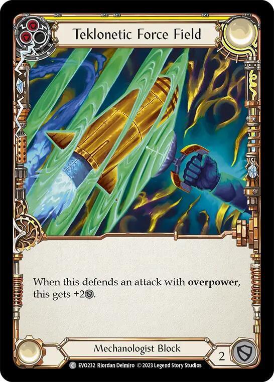 Teklonetic Force Field (Yellow) (EVO232) [Bright Lights]