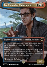 Ian Malcolm, Chaotician (Borderless) (13) [Universes Beyond: Jurassic World Collection]