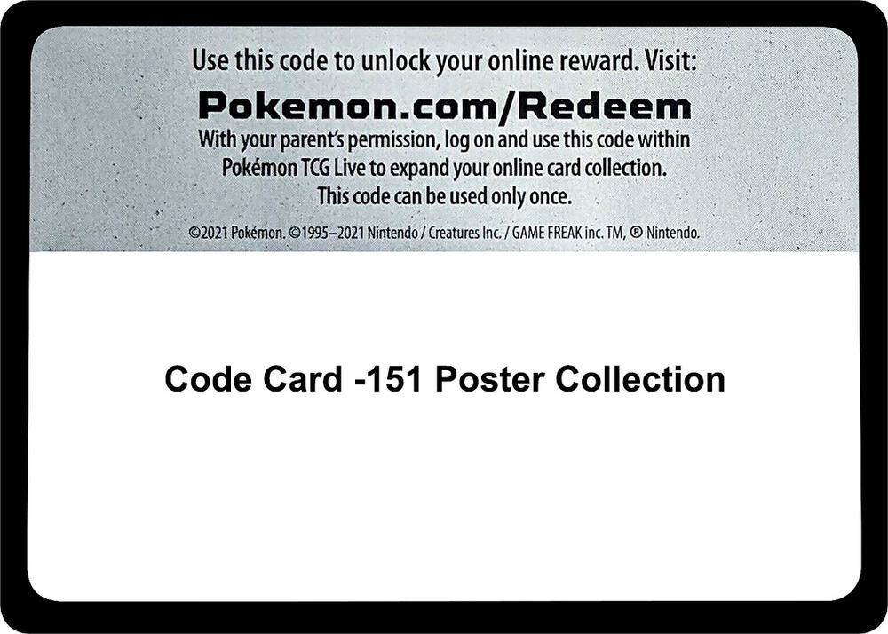 Code Card -151 Poster Collection [SV: Scarlet & Violet 151]