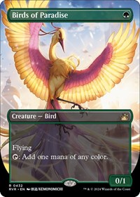 Birds of Paradise (Anime Borderless) (432) [Ravnica Remastered]