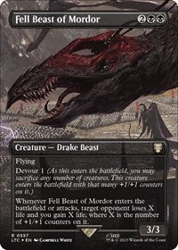 Fell Beast of Mordor (Borderless) (Surge Foil) (557) [Commander: The Lord of the Rings: Tales of Middle-earth]