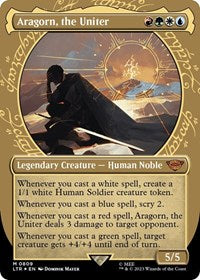 Aragorn, the Uniter (Showcase) (Surge Foil) (809) [Universes Beyond: The Lord of the Rings: Tales of Middle-earth]