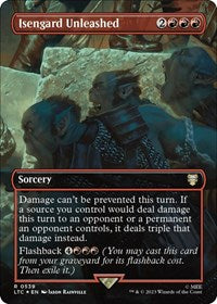 Isengard Unleashed (Borderless) (Surge Foil) (539) [Commander: The Lord of the Rings: Tales of Middle-earth]