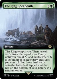 The Ring Goes South (Extended Art) (Surge Foil) (777) [Universes Beyond: The Lord of the Rings: Tales of Middle-earth]