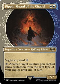 Pippin, Guard of the Citadel (Showcase) (Surge Foil) (818) [Universes Beyond: The Lord of the Rings: Tales of Middle-earth]