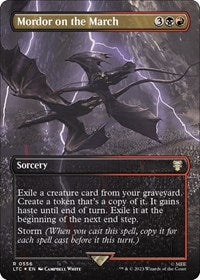Mordor on the March (Borderless) (Surge Foil) (556) [Commander: The Lord of the Rings: Tales of Middle-earth]