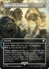 Galadriel's Dismissal (Borderless) (Surge Foil) (544) [Commander: The Lord of the Rings: Tales of Middle-earth]