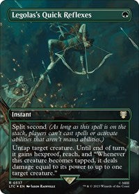 Legolas's Quick Reflexes (Borderless) (Surge Foil) (537) [Commander: The Lord of the Rings: Tales of Middle-earth]