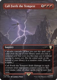 Call Forth the Tempest (Borderless) (Surge Foil) (553) [Commander: The Lord of the Rings: Tales of Middle-earth]