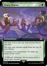 Elven Chorus (Extended Art) (Surge Foil) (775) [Universes Beyond: The Lord of the Rings: Tales of Middle-earth]