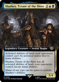 Sharkey, Tyrant of the Shire (Extended Art) (Surge Foil) (784) [Universes Beyond: The Lord of the Rings: Tales of Middle-earth]