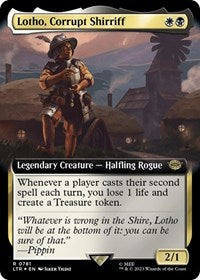 Lotho, Corrupt Shirriff (Extended Art) (Surge Foil) (781) [Universes Beyond: The Lord of the Rings: Tales of Middle-earth]
