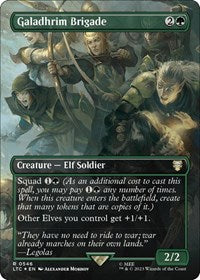 Galadhrim Brigade (Borderless) (Surge Foil) (546) [Commander: The Lord of the Rings: Tales of Middle-earth]