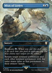 Mists of Lorien (Borderless) (Surge Foil) (545) [Commander: The Lord of the Rings: Tales of Middle-earth]