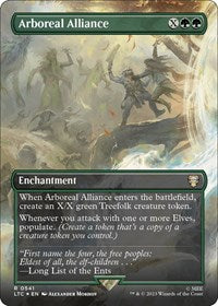 Arboreal Alliance (Borderless) (Surge Foil) (541) [Commander: The Lord of the Rings: Tales of Middle-earth]