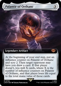 Palantir of Orthanc (Extended Art) (Surge Foil) (792) [Universes Beyond: The Lord of the Rings: Tales of Middle-earth]