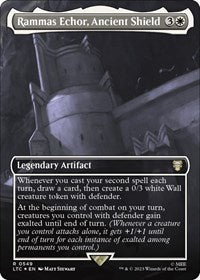 Rammas Echor, Ancient Shield (Borderless) (Surge Foil) (549) [Commander: The Lord of the Rings: Tales of Middle-earth]