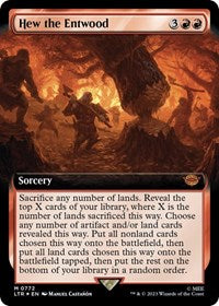Hew the Entwood (Extended Art) (Surge Foil) (772) [Universes Beyond: The Lord of the Rings: Tales of Middle-earth]