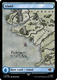 Island (0716) (Surge Foil) (716) [Universes Beyond: The Lord of the Rings: Tales of Middle-earth]