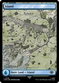 Island (0715) (Surge Foil) (715) [Universes Beyond: The Lord of the Rings: Tales of Middle-earth]