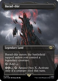 Barad-dur (0751) (Borderless) (Surge Foil) (751) [Universes Beyond: The Lord of the Rings: Tales of Middle-earth]