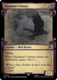 Dunland Crebain (Showcase Scrolls) (533) [Universes Beyond: The Lord of the Rings: Tales of Middle-earth]