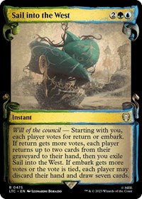 Sail into the West (Showcase Scrolls) (475) [Commander: The Lord of the Rings: Tales of Middle-earth]