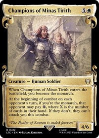 Champions of Minas Tirith (Showcase Scrolls) (412) [Commander: The Lord of the Rings: Tales of Middle-earth]