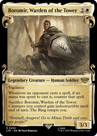 Boromir, Warden of the Tower (Showcase Scrolls) (455) [Universes Beyond: The Lord of the Rings: Tales of Middle-earth]