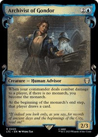 Archivist of Gondor (Showcase Scrolls) (420) [Commander: The Lord of the Rings: Tales of Middle-earth]