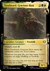 Treebeard, Gracious Host (Showcase Scrolls) (483) [Commander: The Lord of the Rings: Tales of Middle-earth]