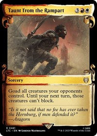 Taunt from the Rampart (Showcase Scrolls) (481) [Commander: The Lord of the Rings: Tales of Middle-earth]