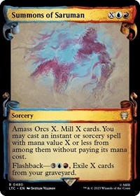 Summons of Saruman (Showcase Scrolls) (480) [Commander: The Lord of the Rings: Tales of Middle-earth]