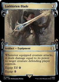 Lothlorien Blade (Showcase Scrolls) (487) [Commander: The Lord of the Rings: Tales of Middle-earth]