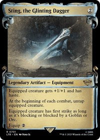 Sting, the Glinting Dagger (Showcase Scrolls) (701) [Universes Beyond: The Lord of the Rings: Tales of Middle-earth]