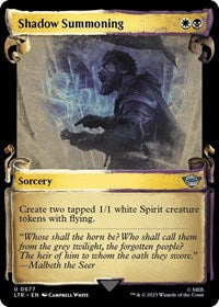 Shadow Summoning (Showcase Scrolls) (677) [Universes Beyond: The Lord of the Rings: Tales of Middle-earth]