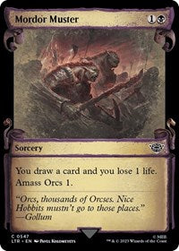 Mordor Muster (Showcase Scrolls) (547) [Universes Beyond: The Lord of the Rings: Tales of Middle-earth]