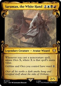 Saruman, the White Hand (Showcase Scrolls) (477) [Commander: The Lord of the Rings: Tales of Middle-earth]