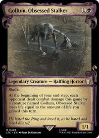 Gollum, Obsessed Stalker (Showcase Scrolls) (428) [Commander: The Lord of the Rings: Tales of Middle-earth]