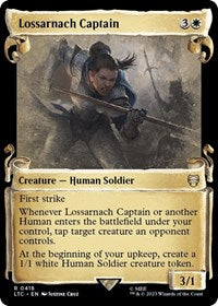 Lossarnach Captain (Showcase Scrolls) (418) [Commander: The Lord of the Rings: Tales of Middle-earth]