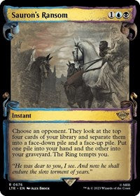 Sauron's Ransom (Showcase Scrolls) (676) [Universes Beyond: The Lord of the Rings: Tales of Middle-earth]