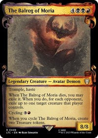 The Balrog of Moria (Showcase Scrolls) (449) [Commander: The Lord of the Rings: Tales of Middle-earth]