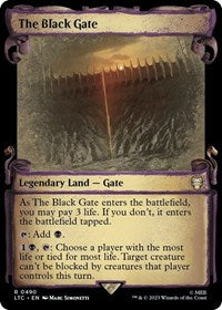 The Black Gate (Showcase Scrolls) (490) [Commander: The Lord of the Rings: Tales of Middle-earth]