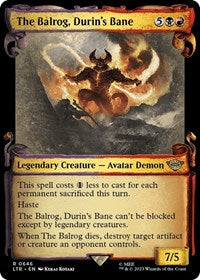 The Balrog, Durin's Bane (Showcase Scrolls) (646) [Universes Beyond: The Lord of the Rings: Tales of Middle-earth]
