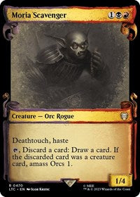 Moria Scavenger (Showcase Scrolls) (470) [Commander: The Lord of the Rings: Tales of Middle-earth]
