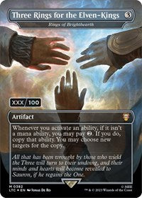 Three Rings for the Elven-Kings - Rings of Brighthearth (Serial Numbered) (382) [Commander: The Lord of the Rings: Tales of Middle-earth]