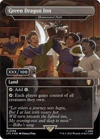 Green Dragon Inn - Homeward Path (Borderless) (Serial Numbered) (395) [Commander: The Lord of the Rings: Tales of Middle-earth]