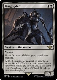 Warg Rider (826) [Universes Beyond: The Lord of the Rings: Tales of Middle-earth]