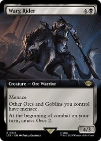 Warg Rider (Extended Art) (831) [Universes Beyond: The Lord of the Rings: Tales of Middle-earth]