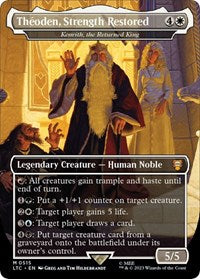 Theoden, Strength Restored - Kenrith, the Returned King (Borderless) (515) [Commander: The Lord of the Rings: Tales of Middle-earth]